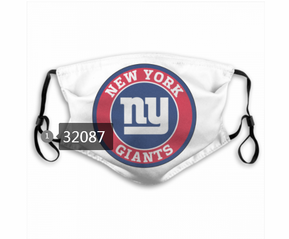 NFL 2020 New York Giants83 Dust mask with filter->nfl dust mask->Sports Accessory